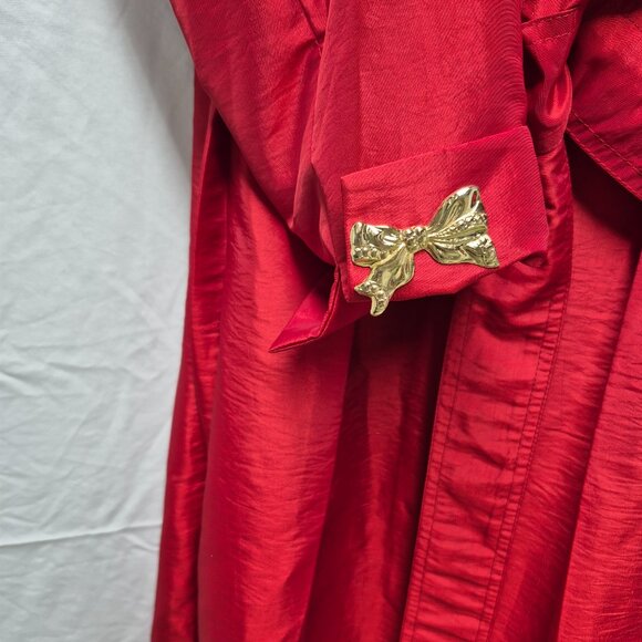 Dorinda Clark Cole Vintage Red Church Dress size 10 Rose Collection - Picture 4 of 7